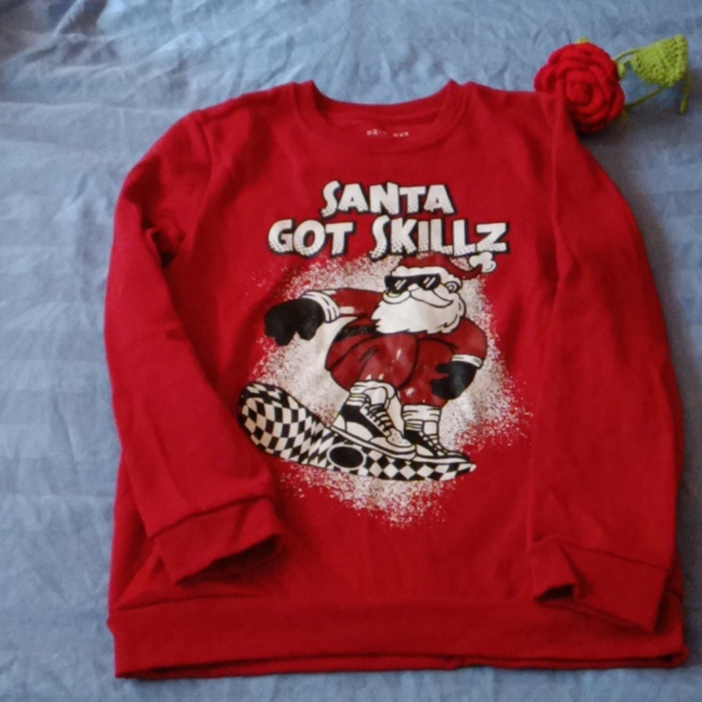 NWOT "SANTA GOT SKILLZ" sweater